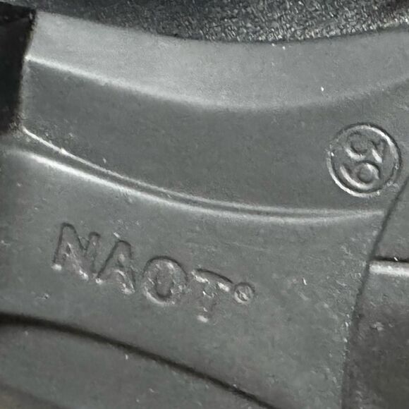 NAOT KEDMA Colorblock Derby In Black/ Beige/ Smoke lace up OXFORD shoes s 8 - Picture 7 of 7